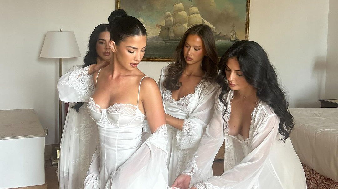 What Rachel Dillon Wore The Morning Of Her Amalfi Coast Wedding