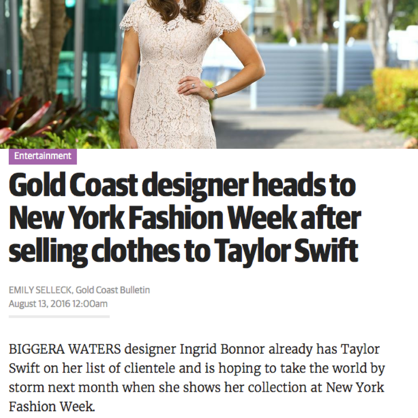 Gold Coast Designer Heads to New York Fashion Week