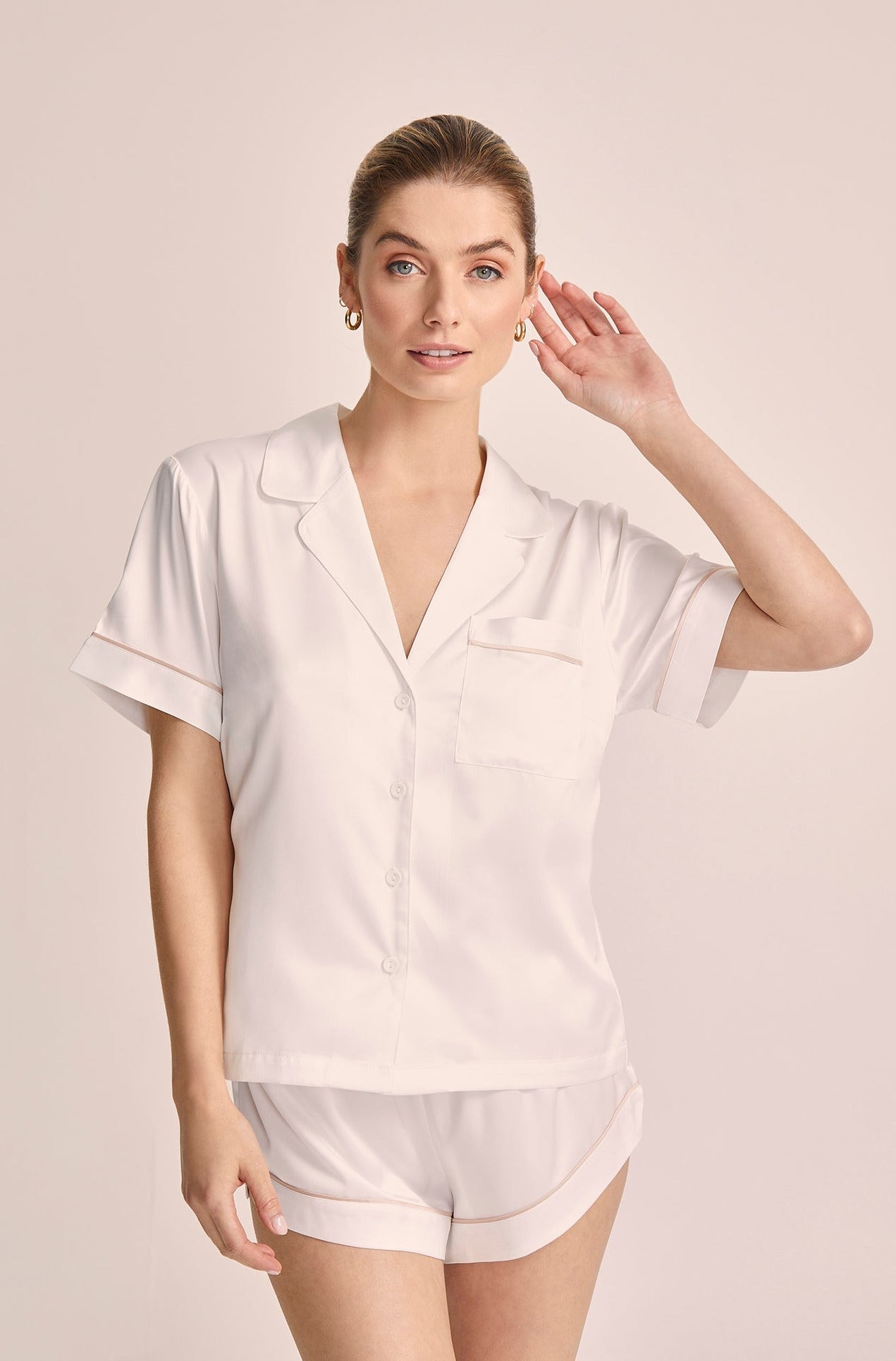 Homebodii Grace satin bridesmaid pyjamas