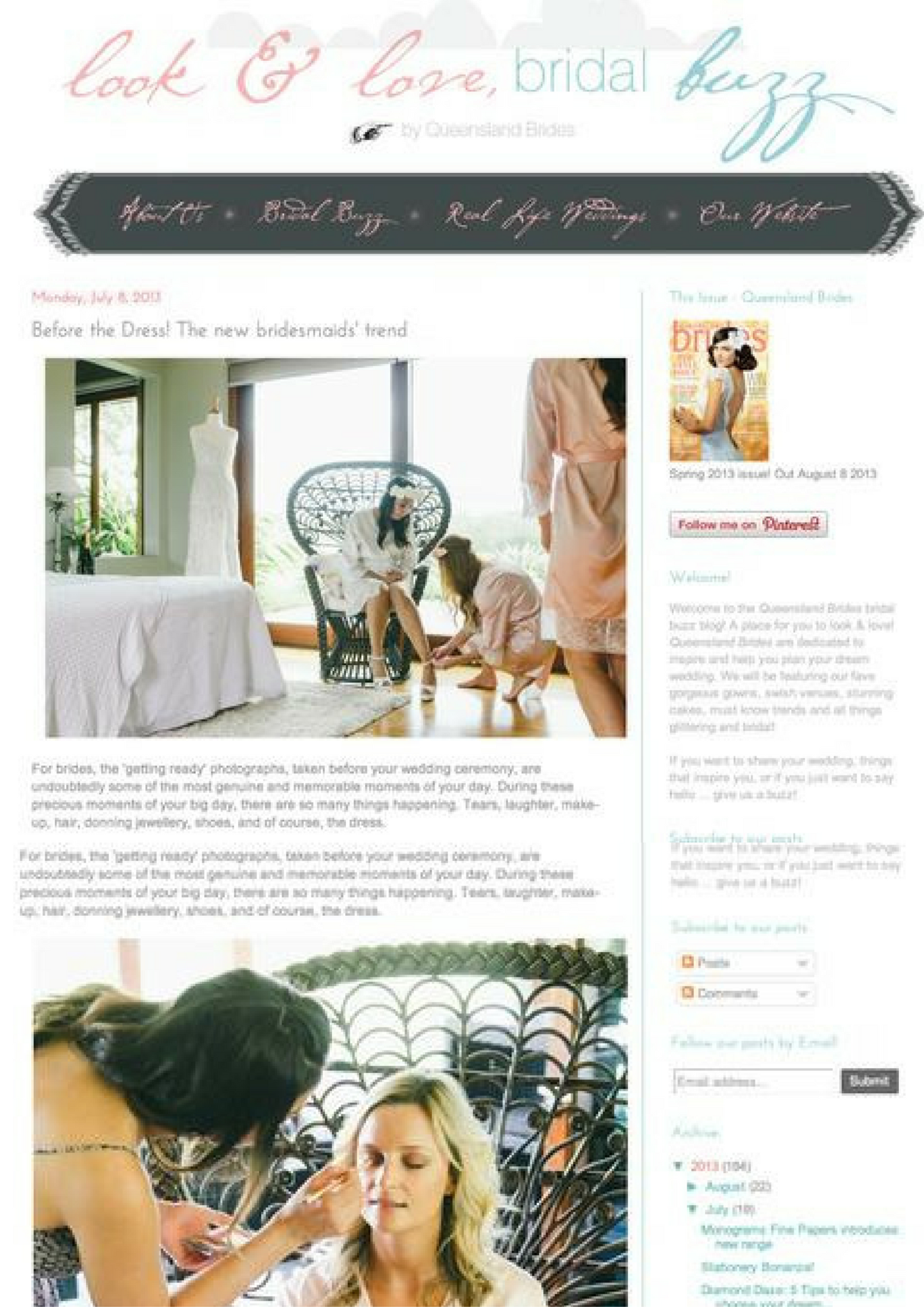 Queensland Brides: Before the dress wedding trends.