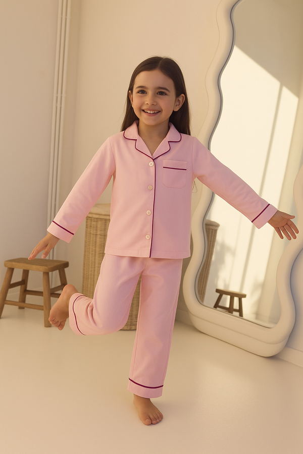 Conjunto de pijama Mila Bamboo para niños - Rosa