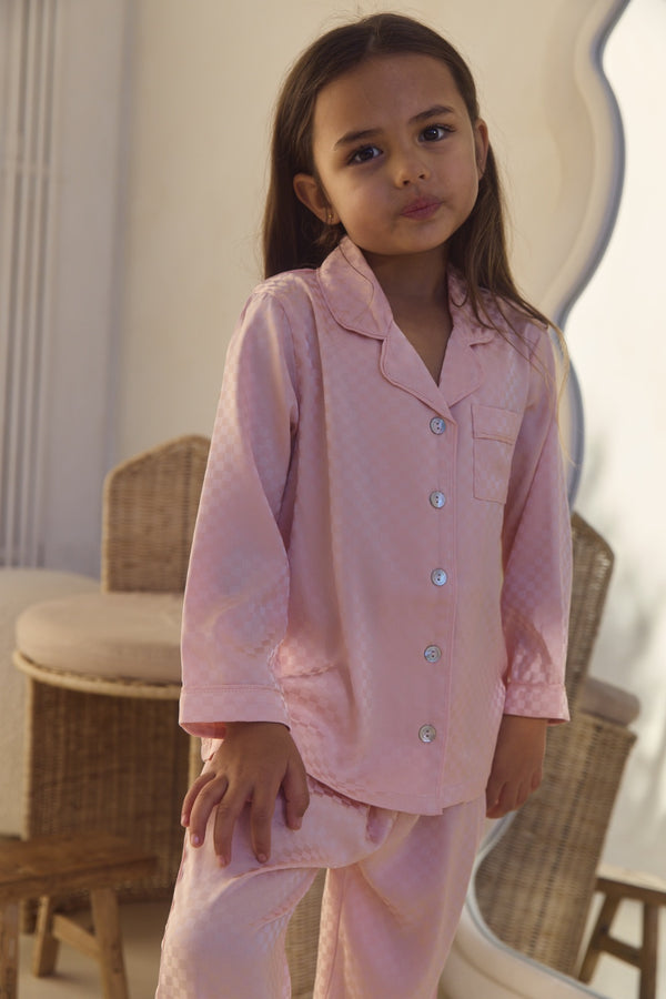 Pijama largo Gigi Kids - Rosa empolvado *Venta final*