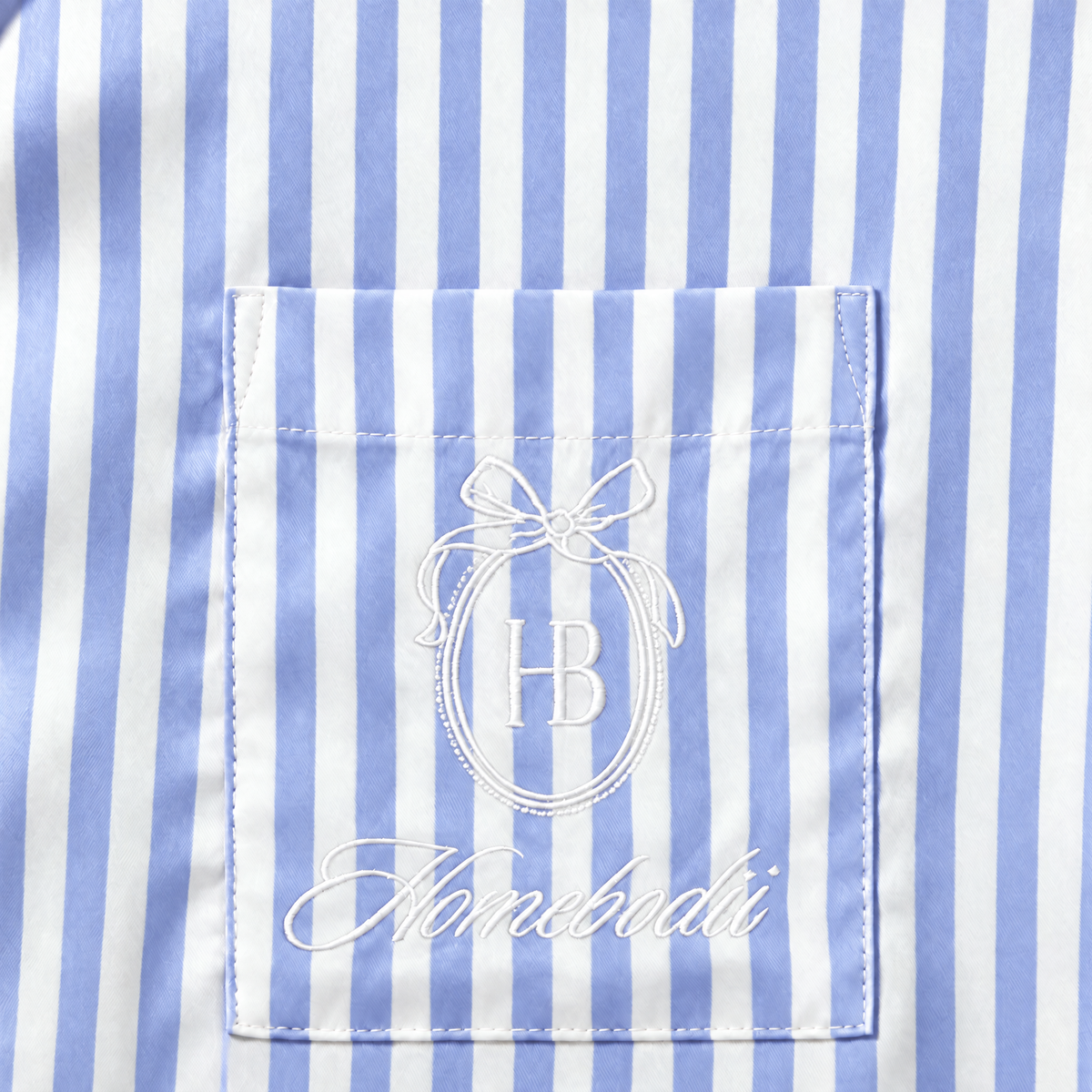 Conjunto de pijama de Tencel™ Adeline - Rayas azules