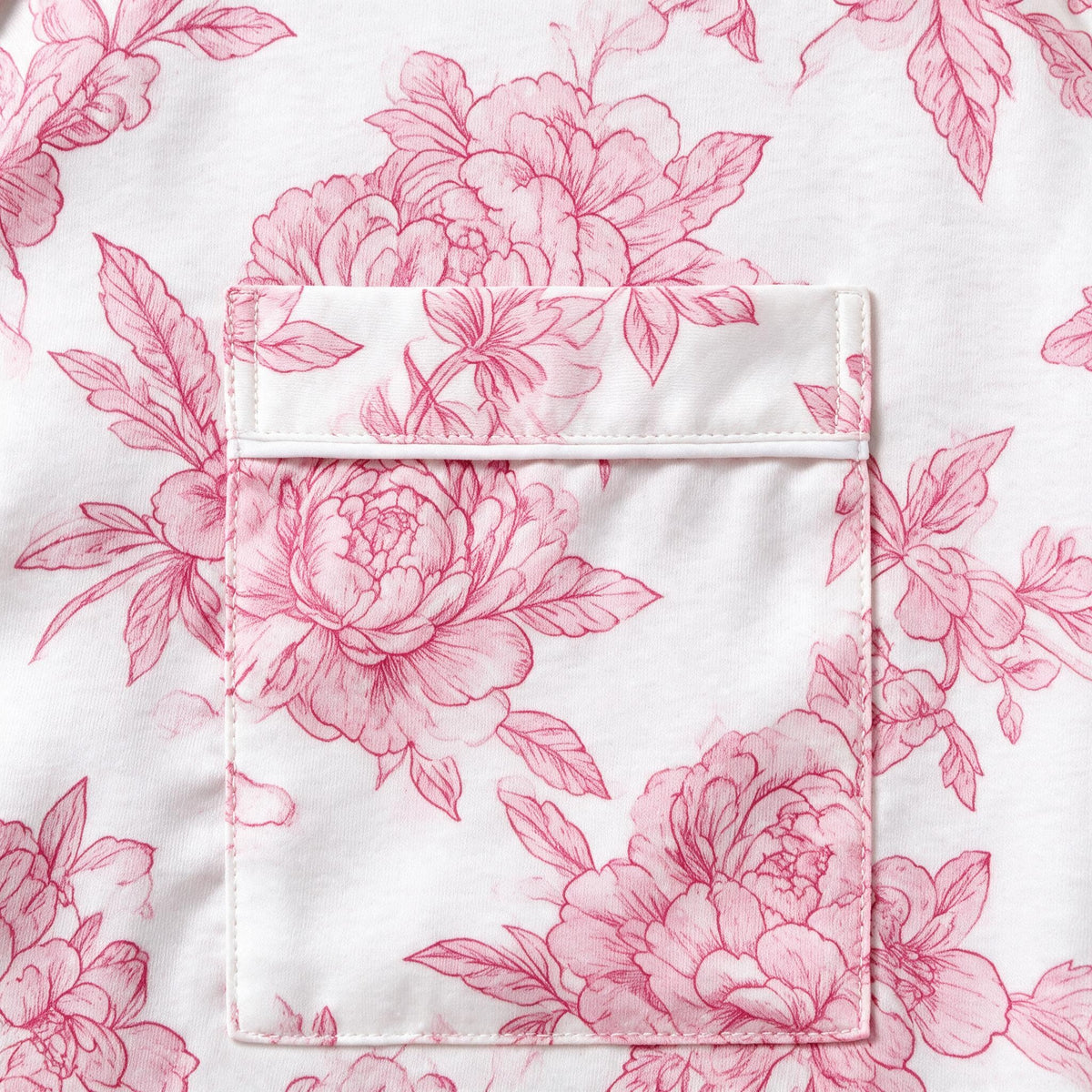 Amelie Bamboo Kids Pyjama Set - Pink Floral