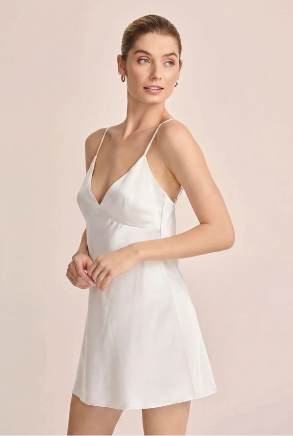 Minka Short Slip White