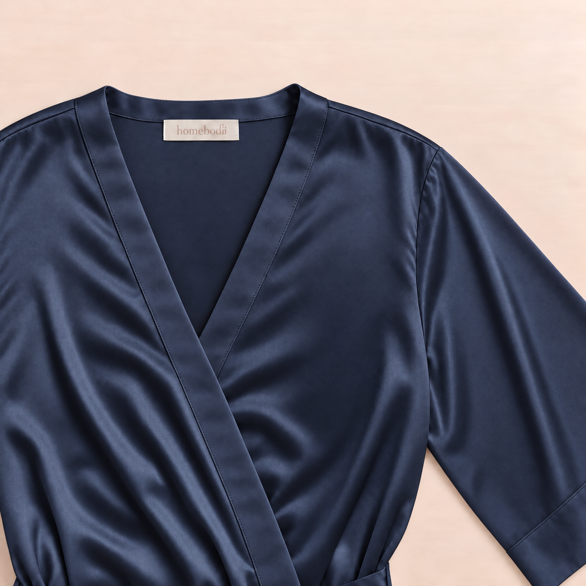 Jasmine Short Robe - Navy *Final Sale*