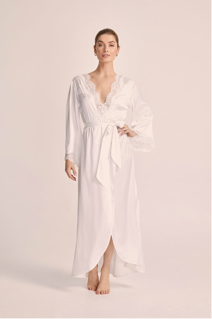 Sian Long Robe White | Homebodii