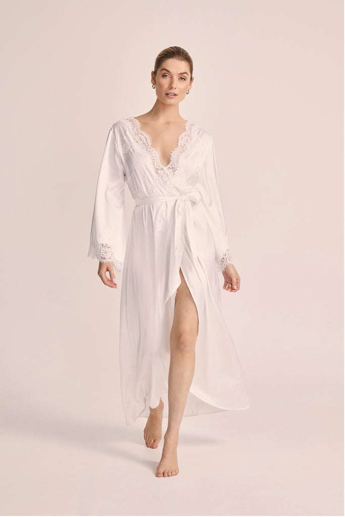 Sian Long Robe White | Homebodii