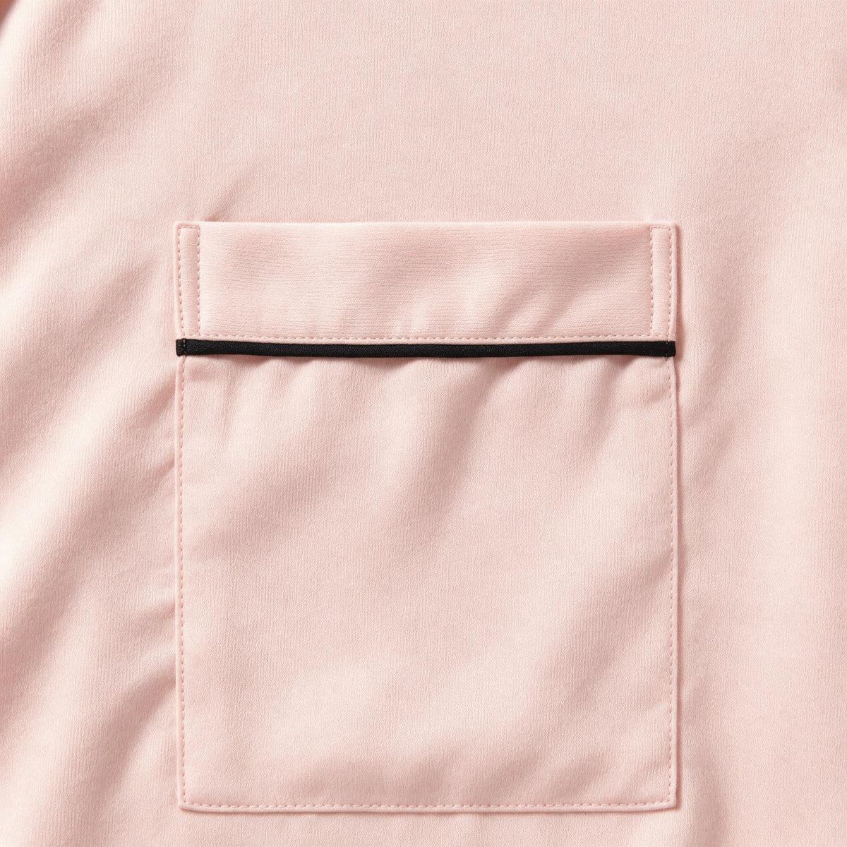 Conjunto de pijama de salón Petra Tencel™ - Rosa palo con ribete negro