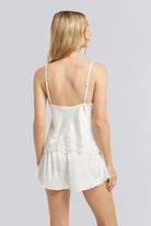 Sian Luxury Satin Lace Cami Set  White | Homebodii