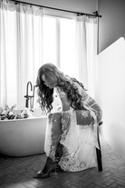 Georgina Long Lace Bridal Robe | Homebodii