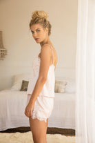 Olivia Luxury Satin Cami Set  Blush | Homebodii