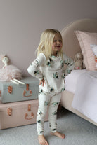 Ruby Pug Knit Fleece Kids Pyjama Set | Homebodii