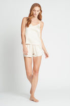 Jasmine Satin Cami Set  Champagne | Homebodii