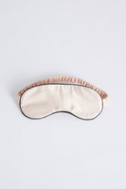 Satin Eye Mask  Blush With Black Piping | Homebodii