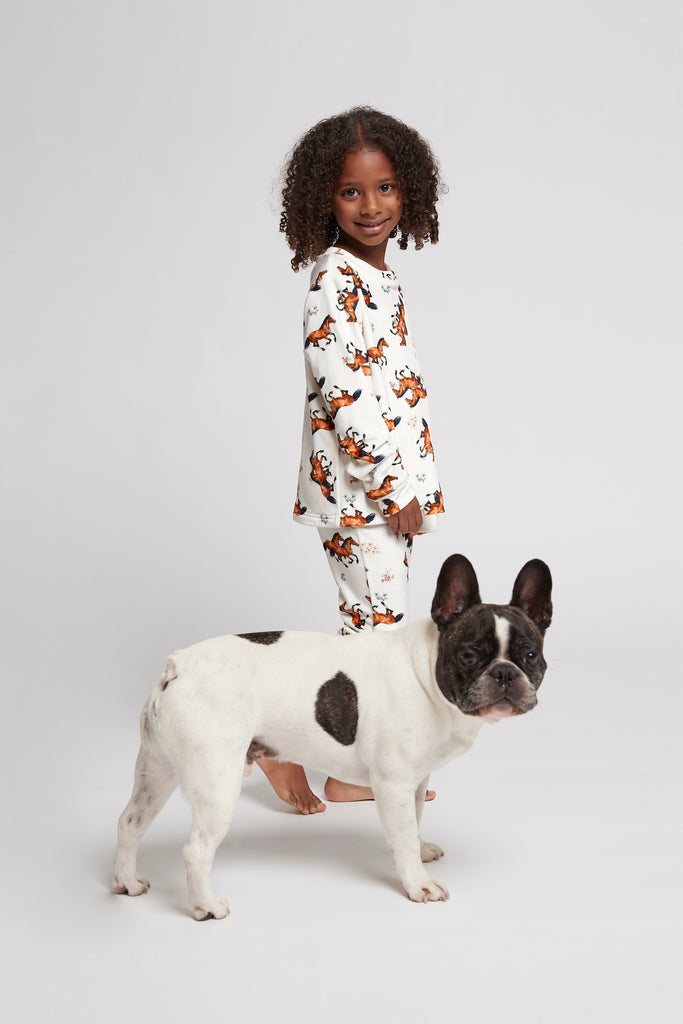 Mojo Knit Fleece Kids Pyjama Set | Homebodii