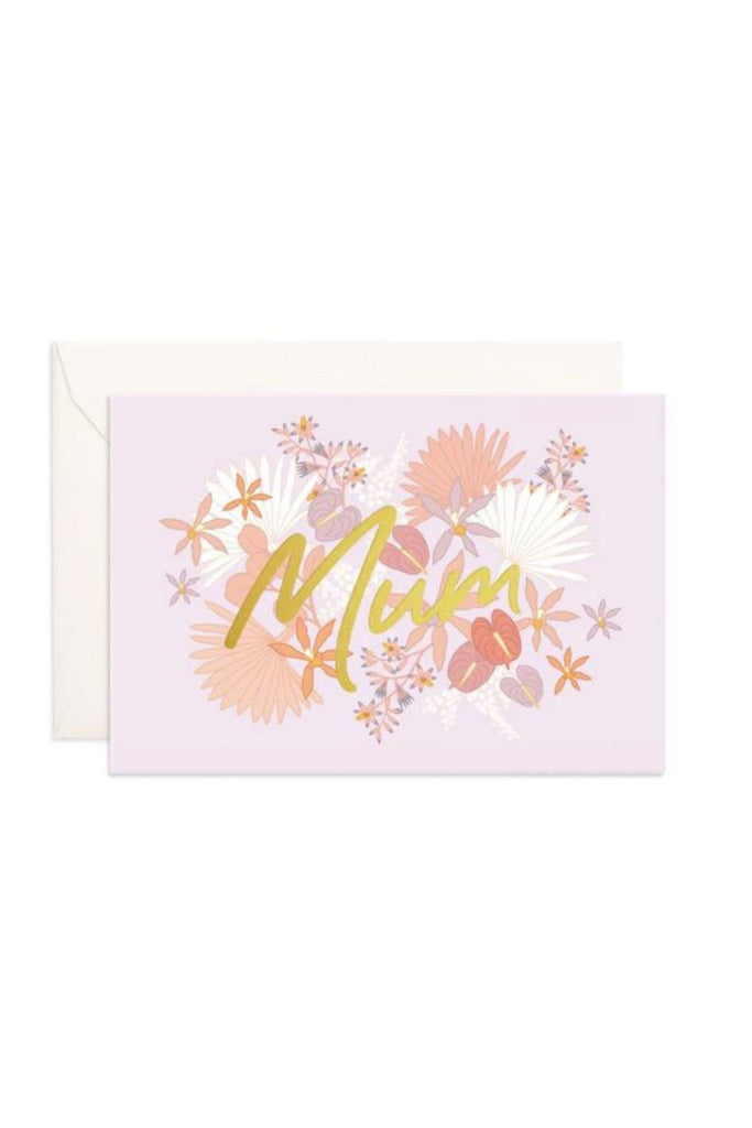 Mum Floribunda Mini Greeting Card | Homebodii