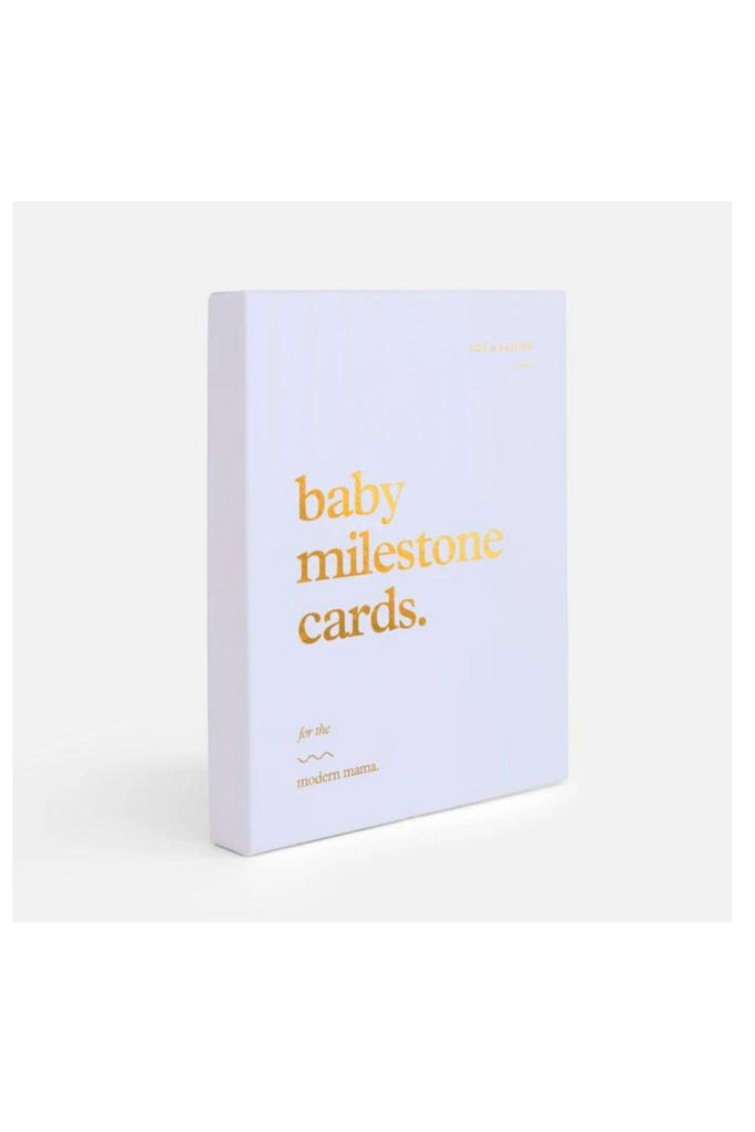 Baby Milestone Cards Fox and Fallow Powder Blue | Homebodii